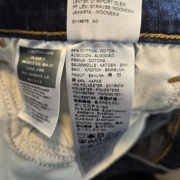 Levi’s 711 Skinny Jeans – Dark Wash – 31x28 - Picture 6 of 7